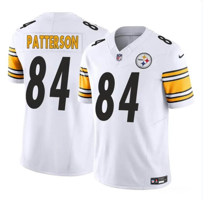 Youth Pittsburgh Steelers #84 Cordarrelle Patterson White 2023 F.U.S.E. Vapor Untouchable Limited Football Stitched Jersey